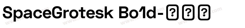 SpaceGrotesk Bo1d字体转换